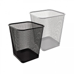 &Scaron;iuk&scaron;lių dėžė metalinė Forpus, kvadratinė, 15 l, juodos spalvos