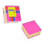 Lipnūs lapeliai STICK'N 51x51mm 250l MIX rožinis