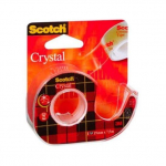 Lipni juostelė Crystal su laikikliu, 19mmx7,5m