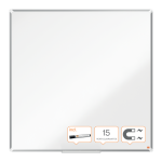 Plieninė baltoji magnetinė lenta NOBO Premium Plus 120x120 cm, sertifikuota EU Ecolabel