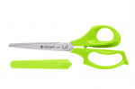 Žirklės Kangaro Trendy TR-83C-Y, 21cm, &scaron;viesiai žalios, su dangteliu
