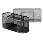 Pie&scaron;tukinė Forpus 30569, ovali, 5 skyrių, metalinė, juoda