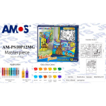 Dekoratyvinių dažų rinkinys Amos Glass Deco Masterpiece Vincent Van Gogh