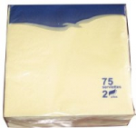 Servetėlės, &scaron;ampaninės, 2 sluoksnių, 24 x 24 cm, 75 vnt