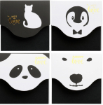 Lipnūs lapeliai juodi 80 vnt. 7,6x7,6cm M&G AS33U101 Enjoy Black