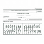Odontologo įra&scaron;ų kortelė, forma 025-043/a, 200vnt - kartoninė