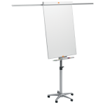 Konferencinis stovas NOBO Mobile Impression PRO, su ratukais ir &scaron;oniniais laikikliais