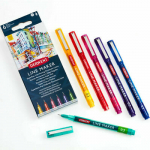 Spalvotų ra&scaron;iklių rinkinys Derwent Line Maker Colour, 6vnt