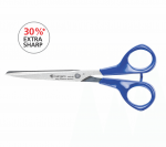 Žirklės Kangaro Magus 17cm, mėlynos spalvos rankenos