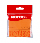 Lipnūs lapeliai Kores neoninių spalvų. 75x75mm , oranžinė