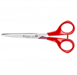 Žirklės Kangaro Magus 17cm, bordo spalvos rankenos
