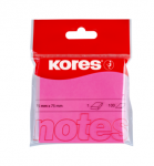 Lipnūs lapeliai Kores neoninių spalvų. 75x75mm , rožinė