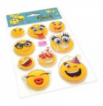 Geliniai lipdukai PENWORD Smile NK-6, 9vnt. rink. (Q30/50mm)