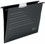 Kartotekinis vokas Leitz Alpha&reg; Recycle, A4, kartoninis, juodos spalvos 19210095