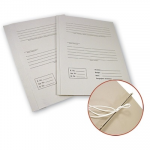 Segtuvėlis archyvinis A4 baltas, su rai&scaron;teliais viduje, ekonominis, 300g