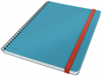 Užra&scaron;ų knyga su spirale Leitz Cosy L, mėlyna, linija  4527-00-61