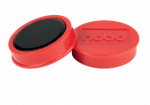 Magnetai NOBO super strong, 38 mm, 10 vnt., raudona sp.