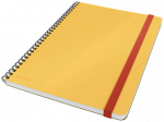 Užra&scaron;ų knyga su spirale Leitz Cosy L, geltona, langeliais  4484-00-19