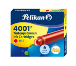 Ra&scaron;alo kapsulės Pelikan, raudonos trumpos, 6vnt