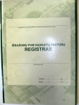 I&scaron;ra&scaron;omų PVM sąskaitų-faktūrų registras A4, 36 lapų, vertikalus
