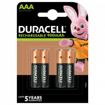 &bdquo;Duracell Recharge 900 mAh&ldquo; AAA baterijos, 4 baterijų pakuotė