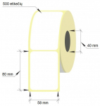Lipnios termo Eco etiketės 1-58x80/40-500 vnt