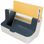 Daiktadėžė Leitz Cosy su rankena, tamsiai pilka. 6125-00-89