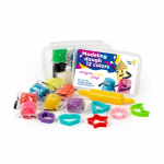 Natūralaus plastilino - modelino rinkinys 12 spalvų Genio Kids