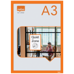 Lipnus magnetinis rėmelis NOBO A3 , oranžinės spalvos, 2 vnt