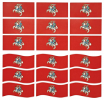 Lipdukai Vyčio vėliava, 12 lipdukų lape