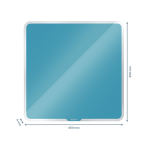 Stiklinė magnetinė lenta Leitz COSY 45x45 cm, mėlyna