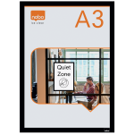 Lipnus magnetinis rėmelis NOBO A3 , juodos spalvos, 2 vnt