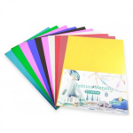 Metallic spalvotas kartonas A4, 220g. 10sp.
