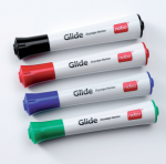 Žymekliai baltai lentai NOBO Glide, 4 spalvų rinkinys