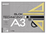 Popierius braižybai A3, 10 lapų 160g/m2 BT-5 PREMIUM PENWORD