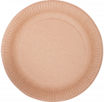 Vienkartinė lėk&scaron;tė ABCPAK, popierinė, ruda, 15 cm, 100 vnt