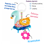 Pakabinamas kelioninis kūdikio žaislas &bdquo;Gulbė Siera&ldquo;