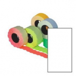 Kainų etiketės 26x16mm, oranžinės, stačiakampės