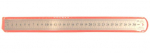 Metalinė liniuotė HERMESS 30cm, 0,7mm storio