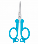 Žirklės Kangaro FL-43, 11cm, &scaron;viesiai mėlynos spalvos rankenos, sulankstomos