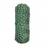 Notarinis siūlas žalia/balta, 35 metrai