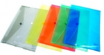 Vokas-dėklas A3 su spaustuku 320x435mm skaidraus plastiko, įvairių spalvų