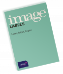 Lipnios etiketės 70x36mm, Image Labels, 100 lapų, 24 lipdukai lape, 100 lapų, baltos spalvos,