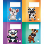 Sąsiuvinis 1 klasei, A5, 12 lapų, 100 gsm, langeliais