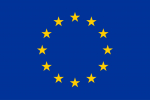 Europos Sąjungos vėliava 100x170cm su ki&scaron;ene ir rai&scaron;teliais