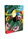 Sąsiuvinis OPTIMUM Jungle style, A4, 96 l., langeliais, kietu vir&scaron;eliu
