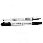 Permanentinis žymeklis Forpus, dvipusis, 0,6 - 1mm, juodas