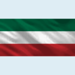 Mažosios Lietuvos vėliava 100x170 cm, su karabinais