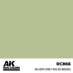 AK Interactive RC866 - Silver Grey No.28 (BS381), 17ml