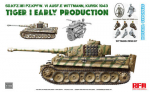 Ryefield Model RM5139 - Sd.Kfz.181Tiger I Early Producion Kursk 1943 with Wittmann (Resin Figure) &ndash; Standard Version, 1/35